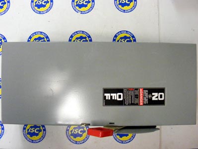 <B>General Electric - </B>TH3363 Fusible Safety Switch 600V 100A